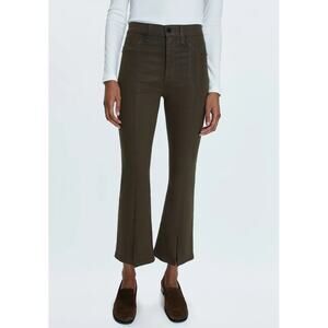 PISTOLA NWT Lennon High Rise Cropped Kick Flare Boot Jeans in Coated Palms // 24